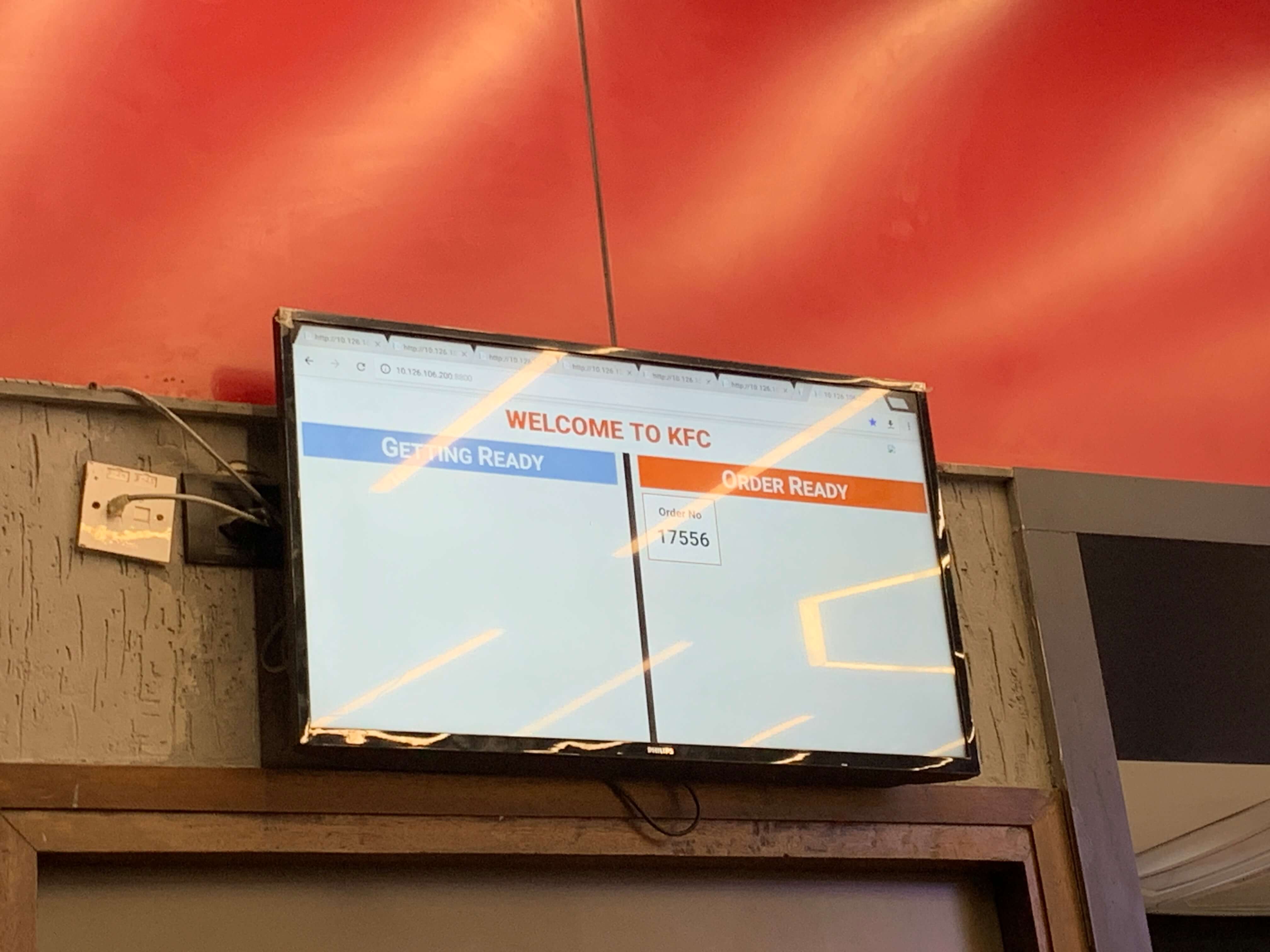 Token system at KFC