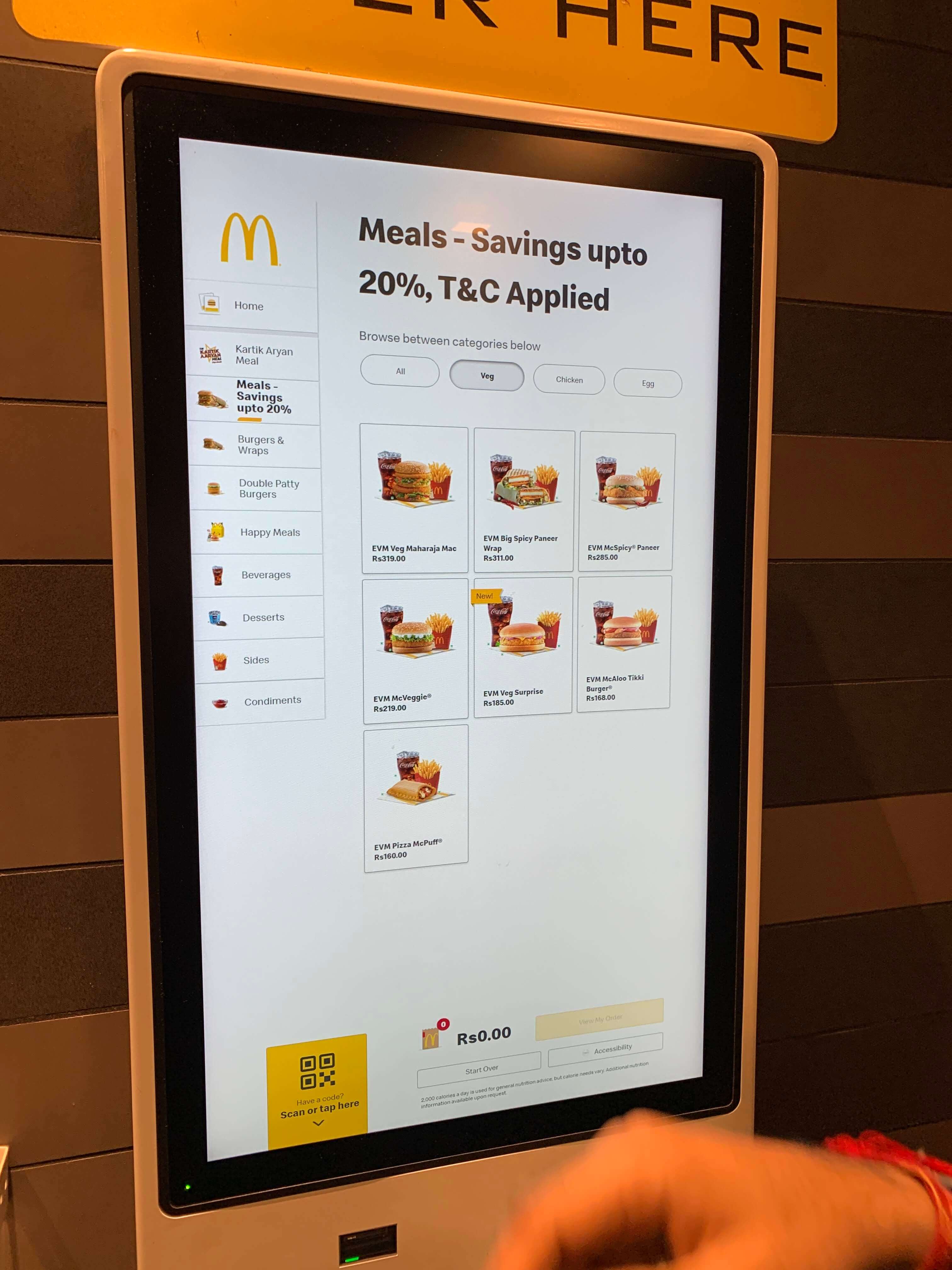 Customer Kiosk at McDonald's