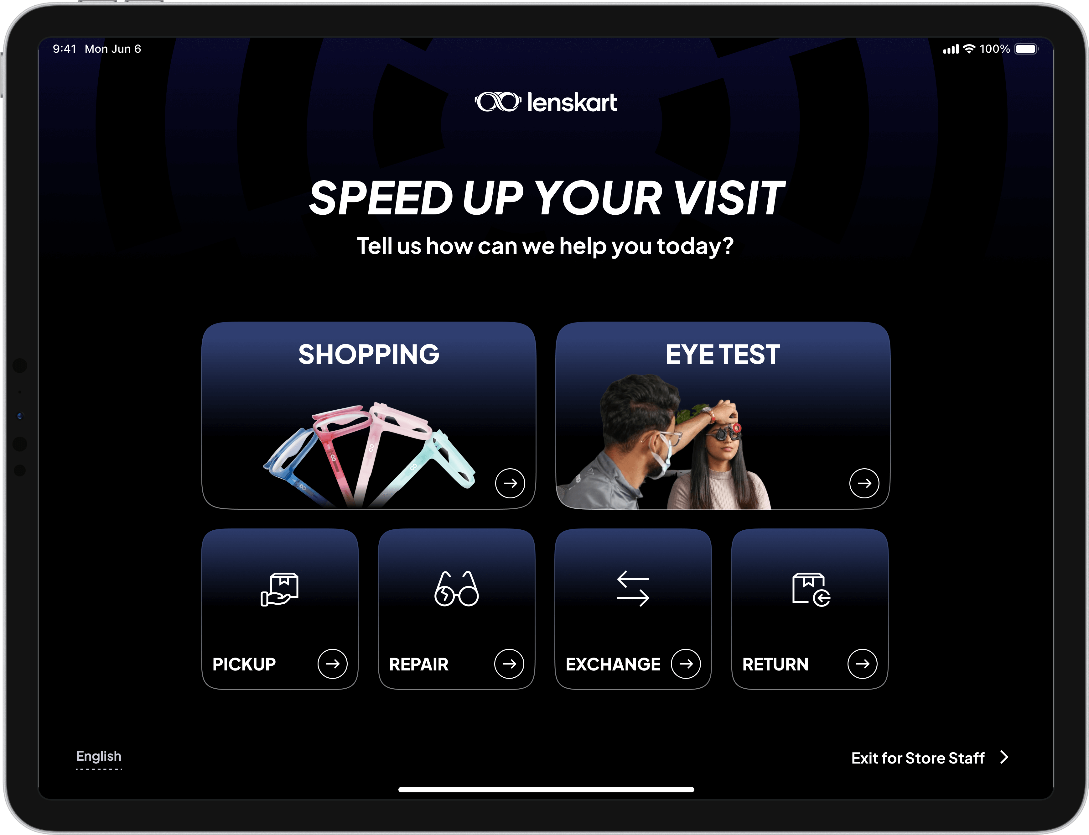 Final Purpose of Visit screen mockup